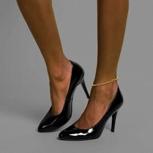 Sterling Silver Gold-Tone Heart Charm Multi-Strand Anklet – 10"